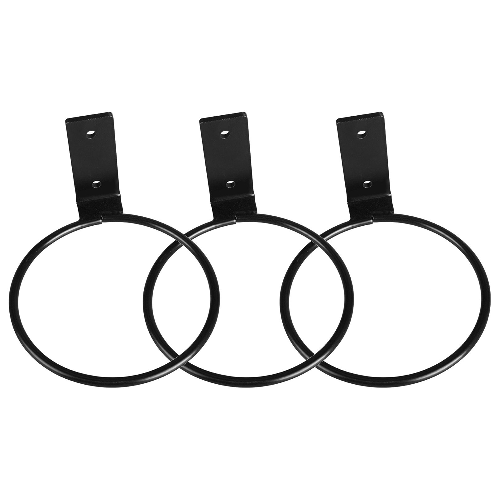 

3 Pcs Wall Mounted Plant Wall Hanger Flower Pot Holder Ring Metal Hooks - 5 inches