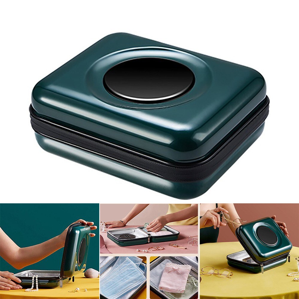 

Xiaoda UV Clean Shanitizer Smash Smart Portable STERILIZATIONATION BAG W / Сенсорный Экран / 3W УФ-ламп / Автоматического Выключателя Стерилизатор Для Мобильного Телефона Макияж Инструменты Ключи Очки - Зеленый