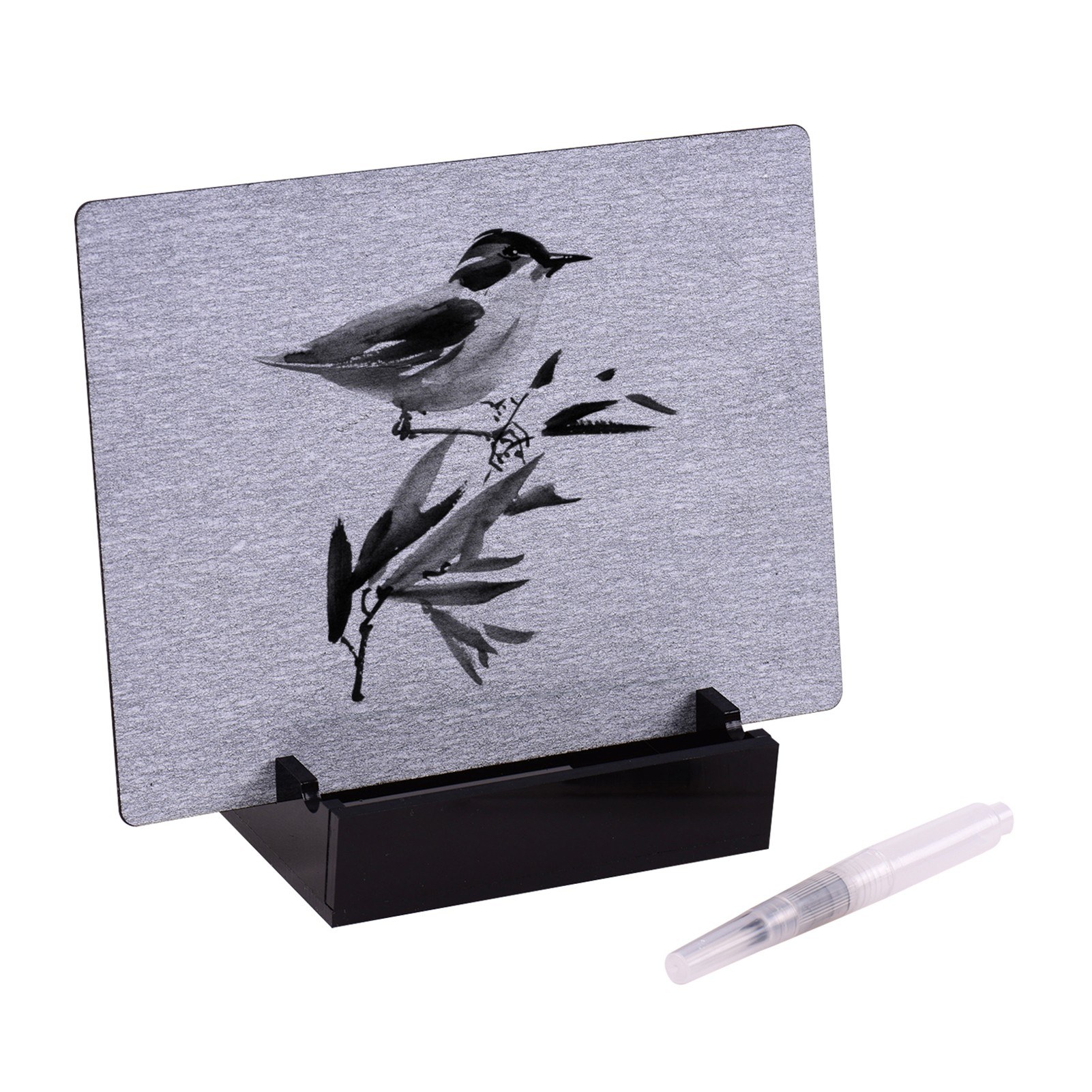 

Buddha Water Drawing Board Water Painting Board with Water Brush and Stand, Relaxation Meditation Art, Relieve Stress - Type 1