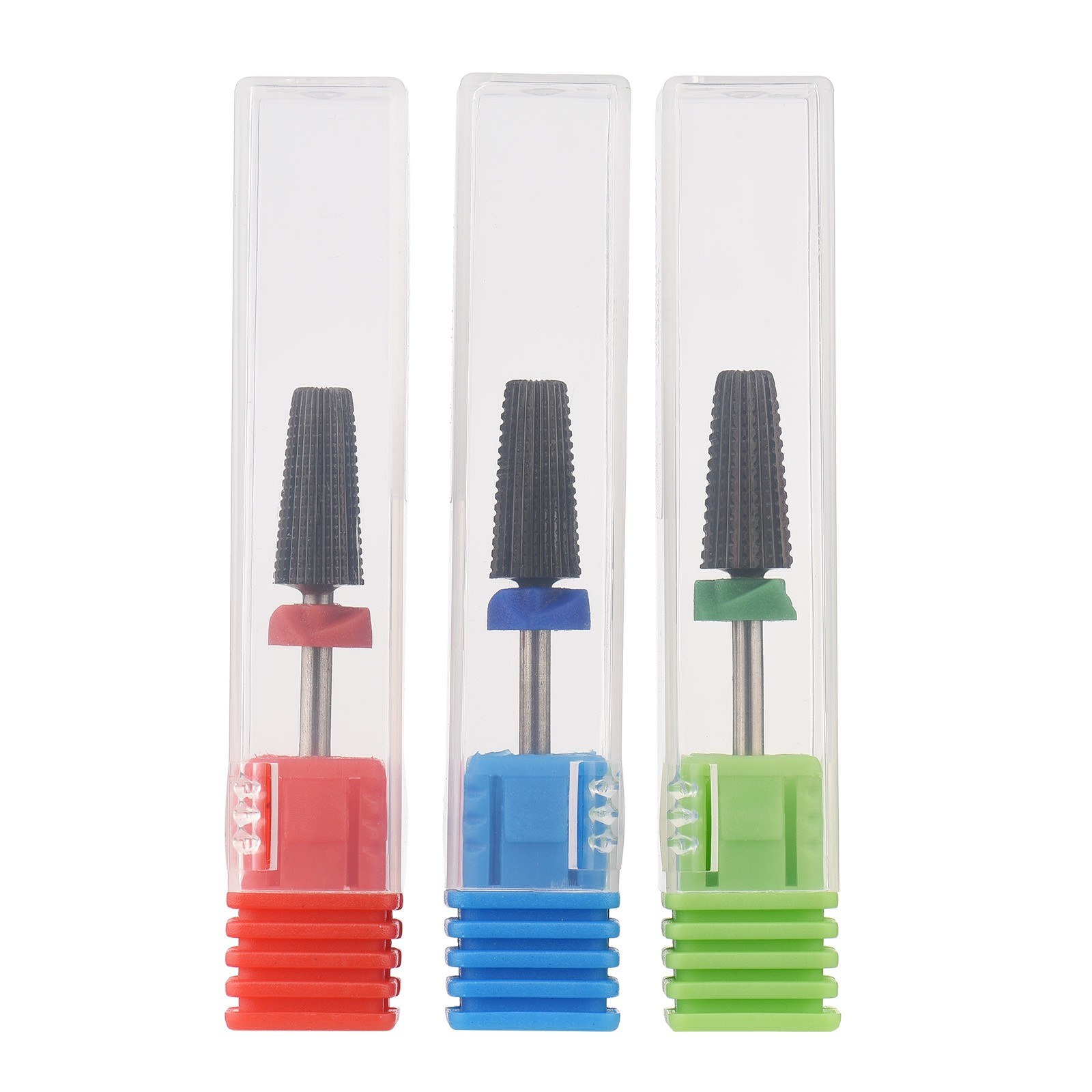 

3Pcs/Set Nail Drill Bit Set Cuticle Nail Gel Polish Removal Electric Nail Drill Replacement Drill Bit Kit - Black/Type 5