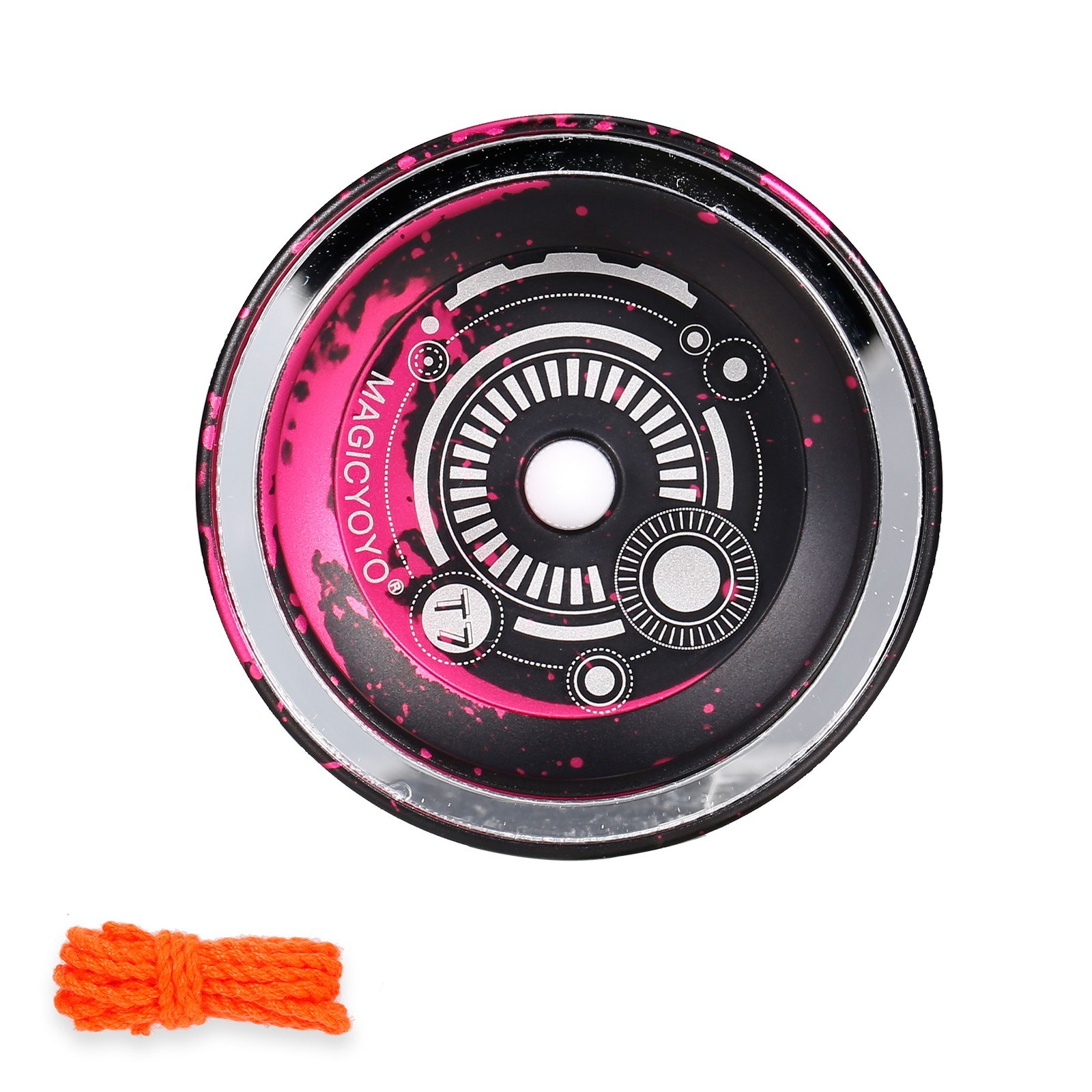 

Magicyoyo T7 Responsive Yoyo Für Kinderanfänger, Schmales Lagerstahl Achin Aluminiumlegierung Yoyo - Rot