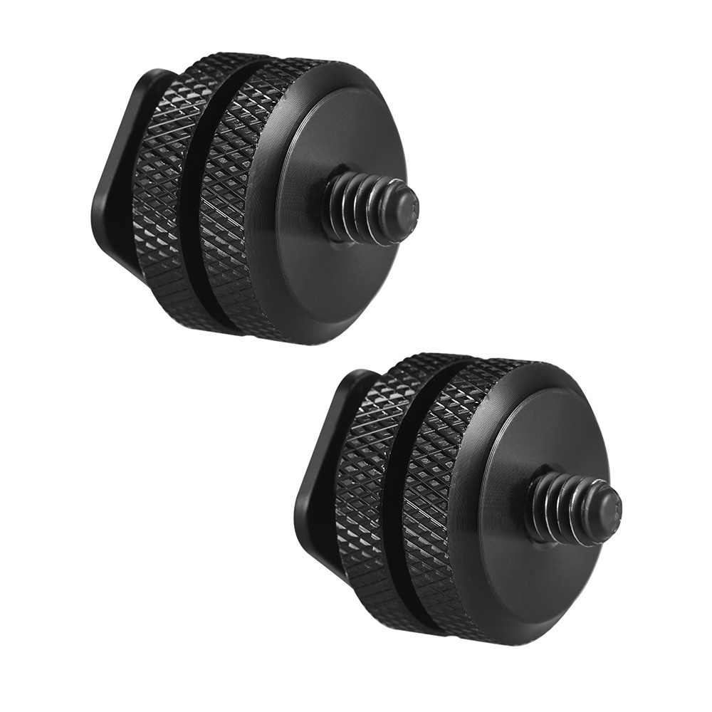

2pcs -kamera Hot Shoe Mount -adapter -blitzschuh Auf 1 / 4 "-20 Stativschrauben-adapterfoto-anhang Zubehör Für Dslr-kamera-rig