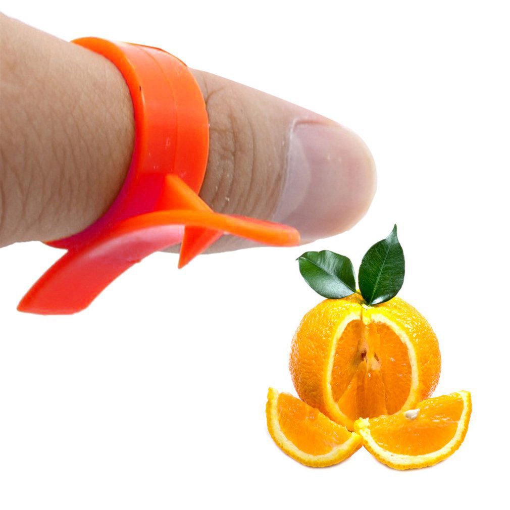

10Pcs Creative Snail Shape Finger Type Orange Lemon Peeler Opening Device